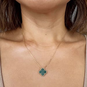 Malachite Necklace VCA Alhambra Vintage Size